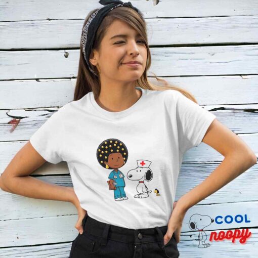 Superb Snoopy Nurse T Shirt 4