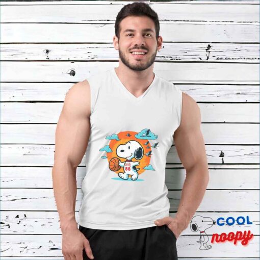 Surprise Snoopy Basketball T Shirt 3