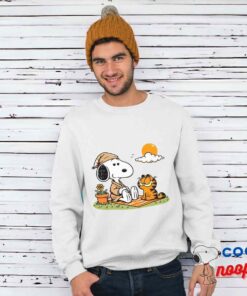 Surprise Snoopy Garfield T Shirt 1
