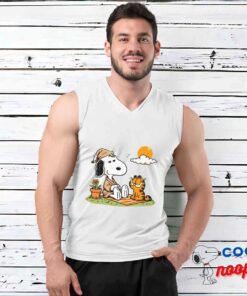 Surprise Snoopy Garfield T Shirt 3