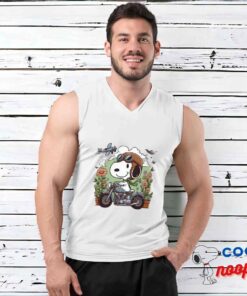 Surprise Snoopy Harley Davidson T Shirt 3