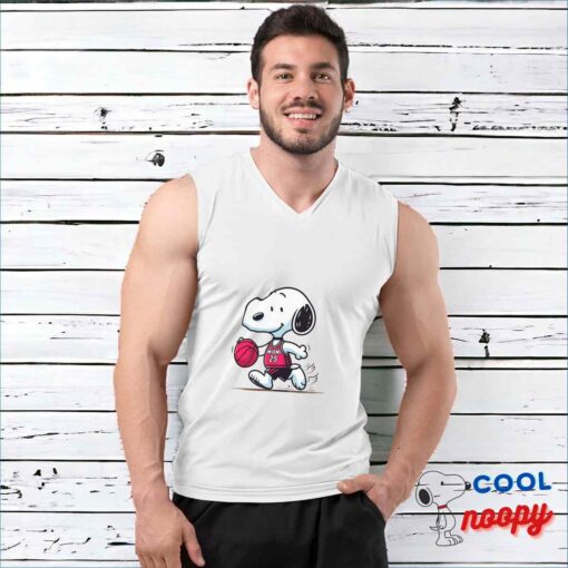 Surprise Snoopy Miami Heat Logo T Shirt 3