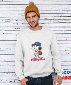 Surprise Snoopy Philadelphia Phillies Logo T Shirt 1