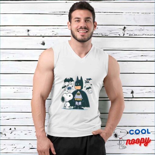 Surprising Snoopy Batman T Shirt 3