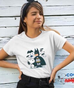 Surprising Snoopy Batman T Shirt 4