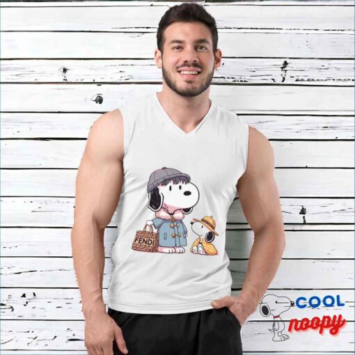 Surprising Snoopy Fendi T Shirt 3