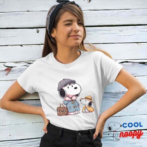 Surprising Snoopy Fendi T Shirt 4