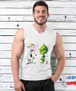 Surprising Snoopy Grinch Movie T Shirt 3