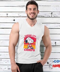 Surprising Snoopy Kansas City Chiefs Logo T Shirt 3