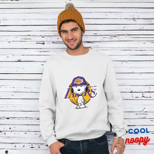 Surprising Snoopy Los Angeles Lakers Logo T Shirt 1