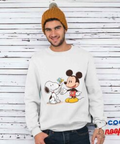 Surprising Snoopy Mickey Mouse T Shirt 1