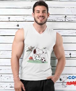Surprising Snoopy Soccer T Shirt 3