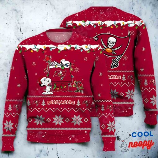 Tampa Bay Buccaneers Snoopy Nfl Ugly Christmas Sweater 1