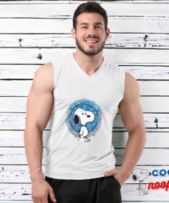 Tempting Snoopy Detroit Lions Logo T Shirt 3