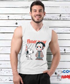 Tempting Snoopy Friday The 13th Movie T Shirt 3