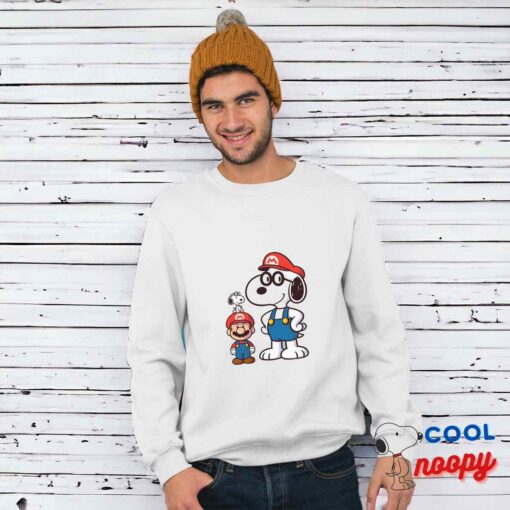Tempting Snoopy Super Mario T Shirt 1