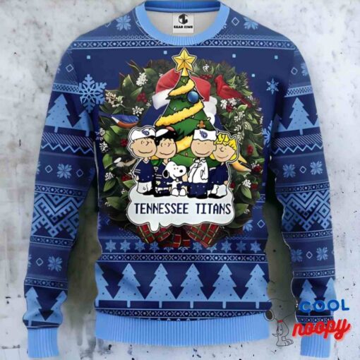 Tennessee Titans Snoopy Dog Christmas Ugly Sweater Christmas Gift Ideas 1