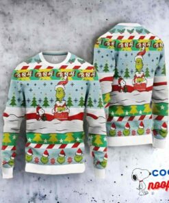 The Grinch And Snoopy Dog Ugly Christmas Sweater 1