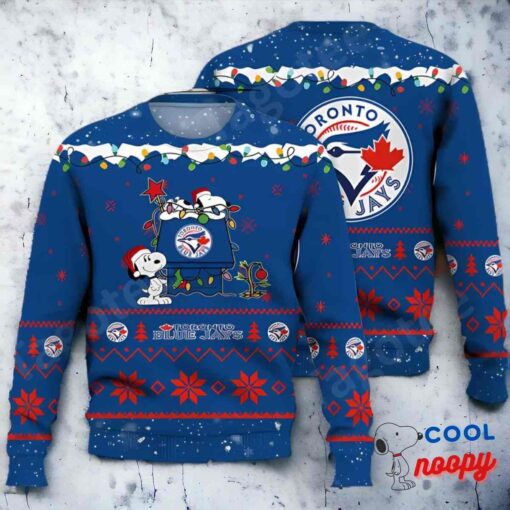 Toronto Blue Jays Snoopy Mlb Ugly Christmas Sweater 1