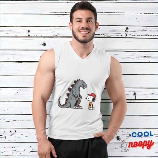 Unexpected Snoopy Godzilla T Shirt 3