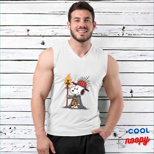 Unexpected Snoopy Hellfire Club T Shirt 3