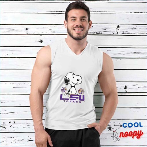 Unforgettable Snoopy Lsu Tigers Logo T Shirt 3