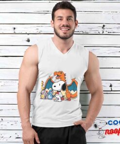 Unforgettable Snoopy Pokemon T Shirt 3
