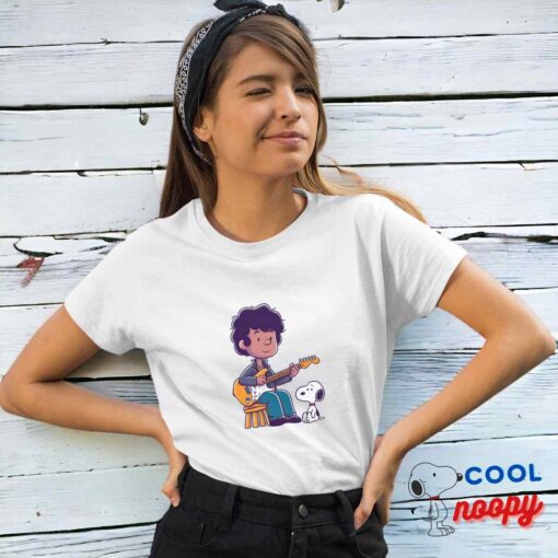 Unique Snoopy Jimi Hendrix T Shirt 4