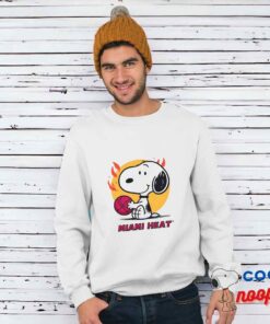Unique Snoopy Miami Heat Logo T Shirt 1