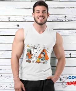 Useful Snoopy Camping T Shirt 3