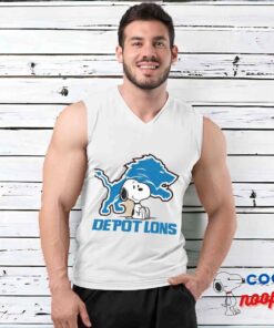 Useful Snoopy Detroit Lions Logo T Shirt 3