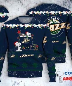 Utah Jazz Snoopy Nba Ugly Christmas Sweater 1