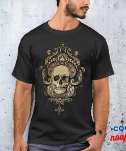 Vintage Victorian Gothic Skull Halloween T Shirt 8
