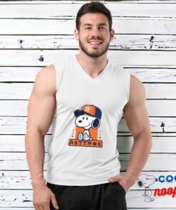 Wondrous Snoopy Houston Astros Logo T Shirt 3