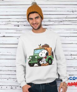 Wondrous Snoopy Jeep T Shirt 1