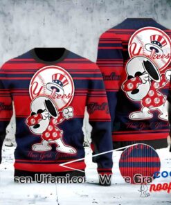 Yankees Ugly Sweater Last Minute Snoopy Yankees Gift Ideas 1