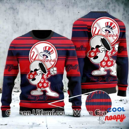 Yankees Ugly Sweater Last Minute Snoopy Yankees Gift Ideas 1