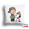 Adorable Snoopy Mac Miller Rapper Square Pillow 1