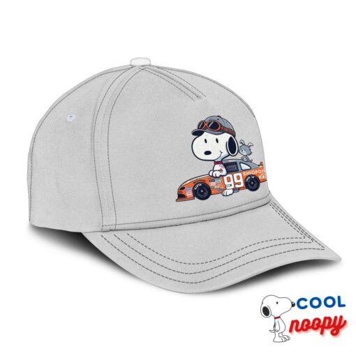Adorable Snoopy Nascar Hat 2
