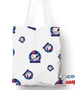 Adorable Snoopy Texas Rangers Logo Tote Bag 1