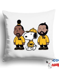 Adorable Snoopy Wu Tang Clan Square Pillow 1