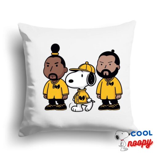 Adorable Snoopy Wu Tang Clan Square Pillow 1