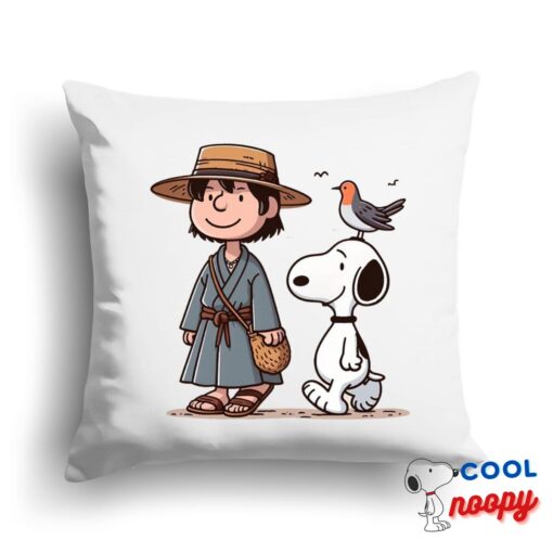 Affordable Snoopy Bray Wyatt Square Pillow 1