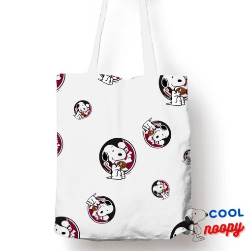 Affordable Snoopy Florida State Seminoles Logo Tote Bag 1