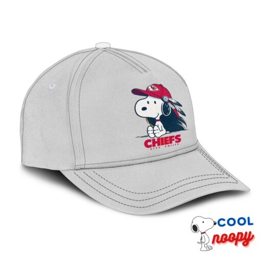 Affordable Snoopy Kansas City Chiefs Logo Hat 2