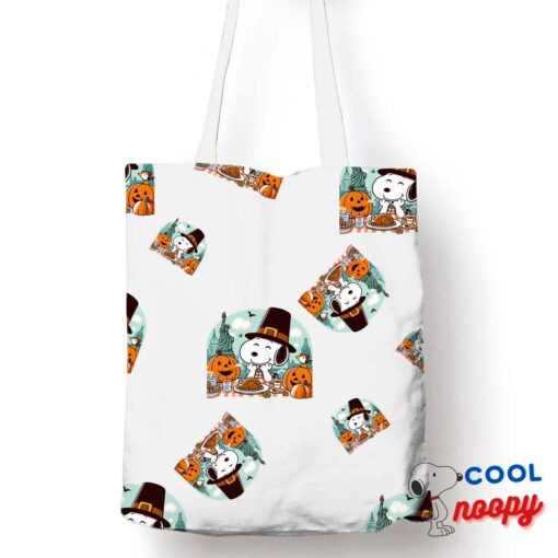 Affordable Snoopy Thanksgiving Tote Bag 1