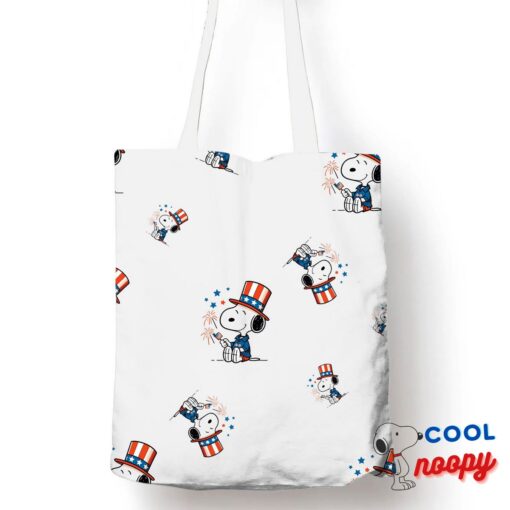 Alluring Snoopy 4th Of July Tote Bag 1