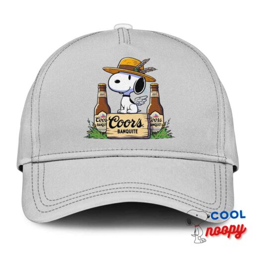 Alluring Snoopy Coors Banquet Logo Hat 3