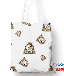 Alluring Snoopy Coors Banquet Logo Tote Bag 1