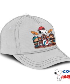 Alluring Snoopy Grateful Dead Rock Band Hat 2